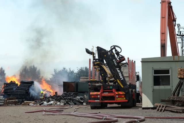 Fire at Nottingham Sleeper Company, Elkesley G130831-1b
