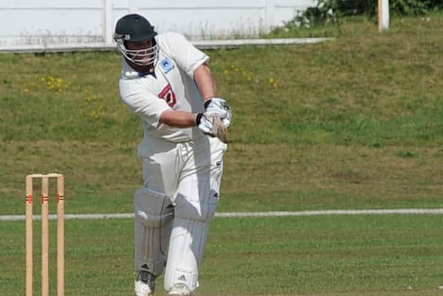 Worksop I v Retford I.  Pictured is Retford batsman Darren Spooner  (w110830-15a)