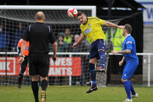 Worksop Town v Matlock Town.  Pictured is Luke Shiels (w121229-1b)