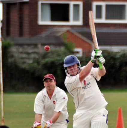Marshalls v Woodsetts, pictured is Marshalls batsman Martin Snell