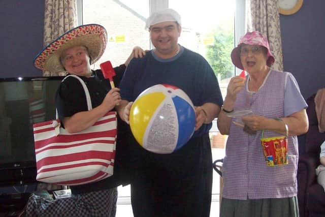 Residents enjoying the fun