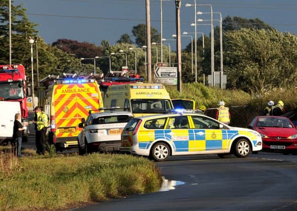 Accident, North road, Retford  on 15-9-13    6-15pm.