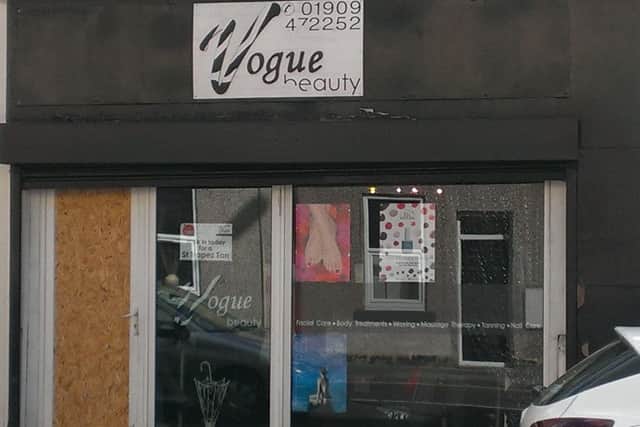 Vogue in Worksop has been broken into