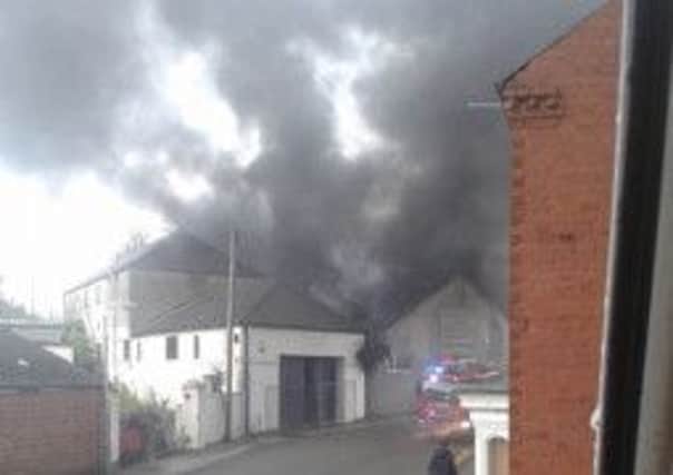 Fire at derelict building in Clarence Road