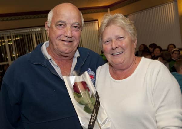 Doreen and Garry Butt presented with Guardian Roses for their work with the Worksop & District Angling Association cadets