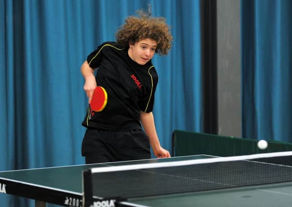 Gainsborough Table Tennis league, pictured is Ryan Mitchell (G130212-6m)