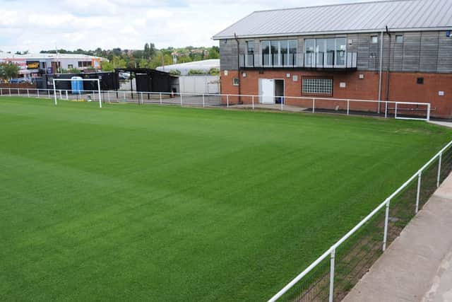 The ground at Sandy Lane, Worksop, is almost complete and ready for the 2011/2012 season  (w110704-1e)