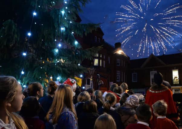 Retford Christmas Lights Switch On 2013. Fireworks G131201-6o