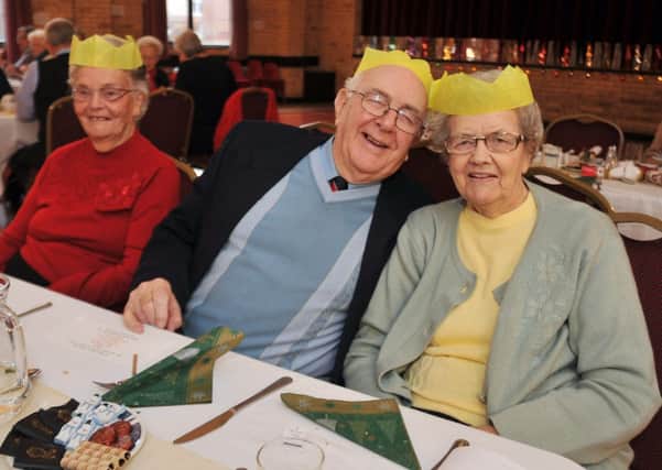 Members of the St Anne's Luncheon Club enjoy their Christmas dinner