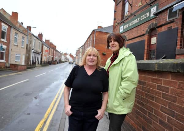 Whitwell residents Janet Battiste and Andrea Pilgrim are unhappy at the lack of Christmas lights in the village