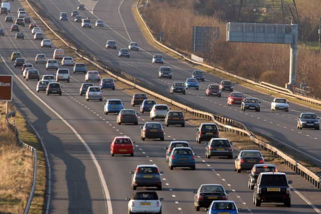 A stretch of the M1 motorway in South Yorkshire