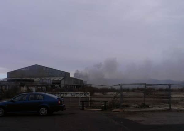 The fire is ongoing at a Worksop recycling centre