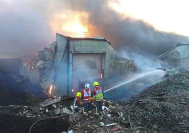 The fire broke out at the Shireoaks site on Sunday 23rd February