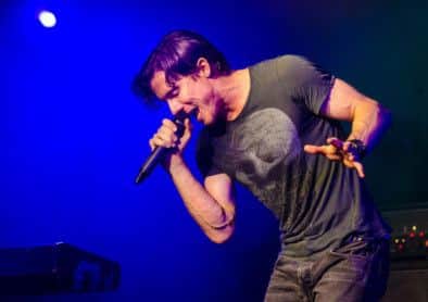 James Toseland on stage at the festival