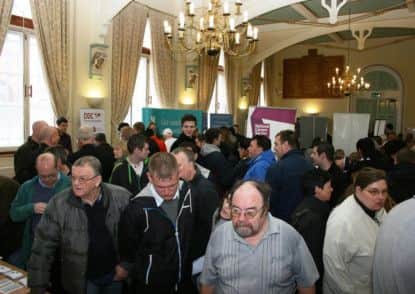 The job fair at Worksop town hall