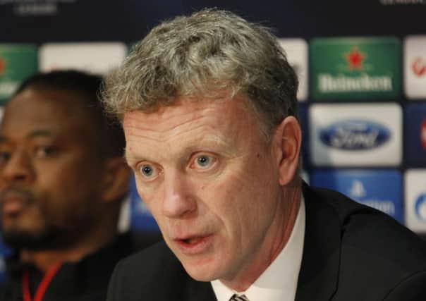 Manchester United manager David Moyes during a press conference at Old Trafford, Manchester. PRESS ASSOCIATION Photo. Picture date: Tuesday March 18, 2014. See PA Story SOCCER Man Utd. Photo credit should read: Peter Byrne/PA Wire
