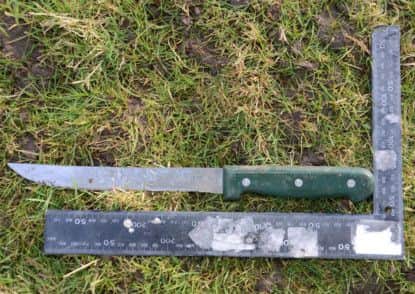 One of the knives used in the murder