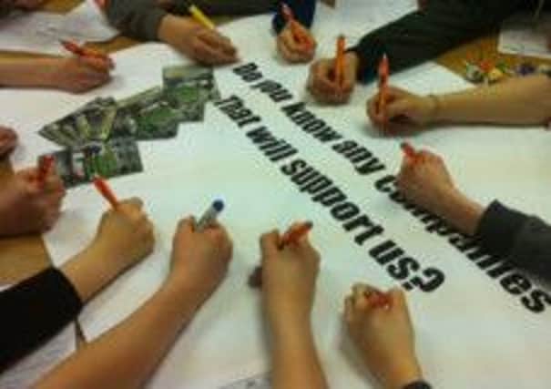 The young people of Anston wrote down their views in a consultation