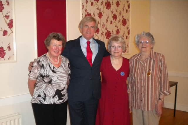 Wendy Waterfield (committee member), speaker Paul Lavers, Margaret Toyne (Speaker Secretary) and Christine Tasker (President).