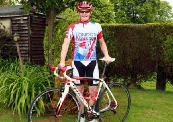 Paul Austin is riding from London to Paris in aid of Bassetlaw Hospice