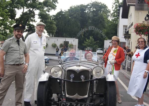The Bingham's from Ollerton will lead the rally in their classic Riley