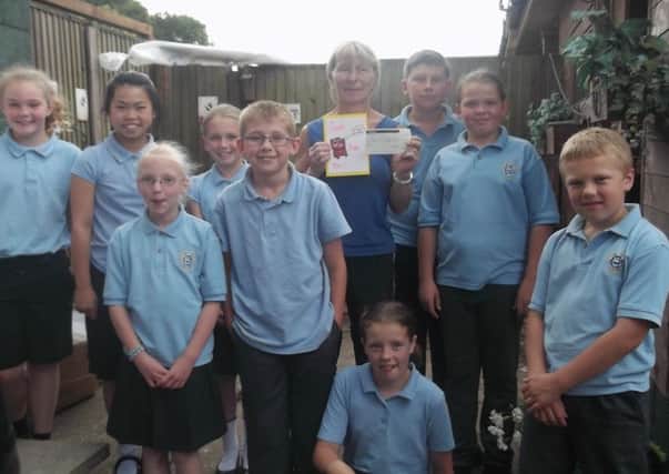 Carr Hill School pupils did a swimathon to raise money for charity