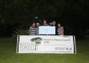 Five colleagues and friends from Nagels UK took part in a golf marathon to raise funds for Macmillan