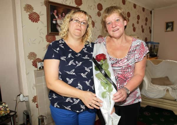 Julie Canning has nominated her sister Sarah, pictured left, for a Guardian Rose for caring for her dad, Wilf.