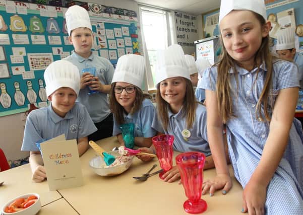 Children at St Anne's Primary School in Worksop have helped design a new menu for the Clumber Park Hotel.