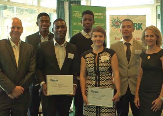 Spark 2014 Winners Coun Roy Alland and Rachel Panther
