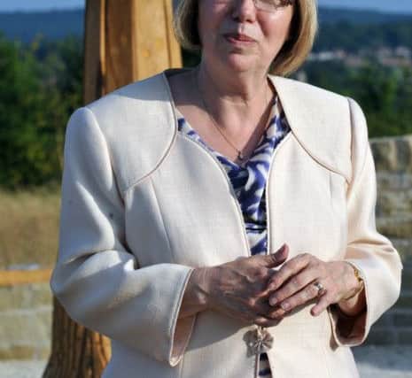 Official opening of new view point at Shireoaks, pictured is Coun Sybil Fielding  (w130716-4c)