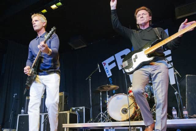 Russell Hastings and Bruce Foxton on stage with From The Jam