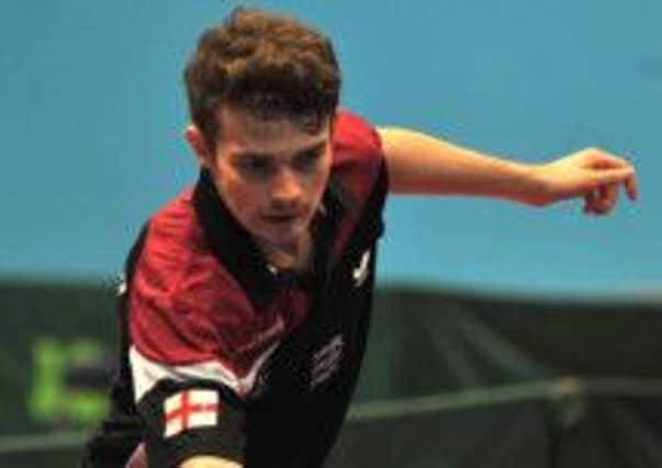 Sam Walker reached the quarter-finals of the men's doubles in Glasgow