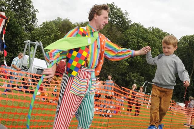 Brandan Tate, five, of Carlton walks the tight rope at the Langold Country Park family fun day. Picture: Andrew Roe