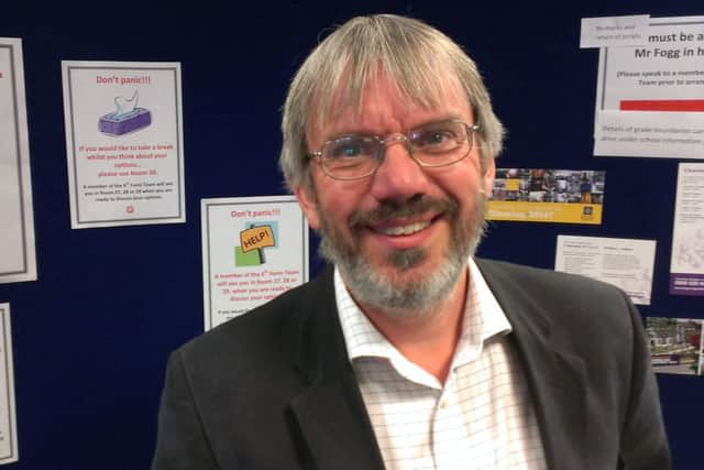 David Allsop, headteacher at Queen Elizabeth School in Gainsborough, is delighted with his school's A-level results