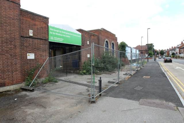 Work on the new bus station for Worksop on Watson Road.