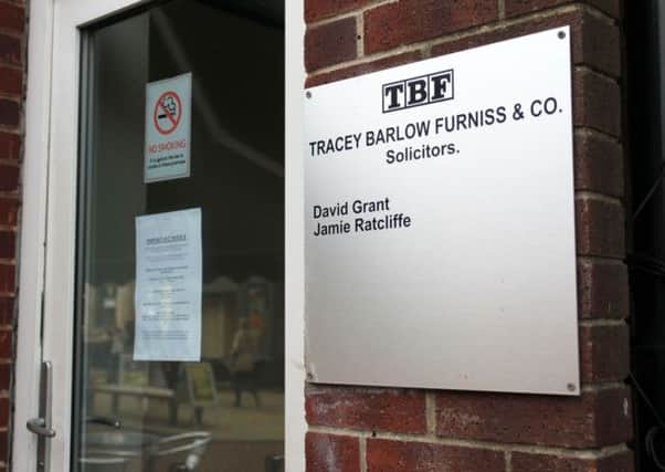 Tracey Barlow Furniss Solicitors on Bridge Street in Worksop is closing down.
