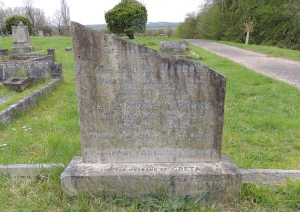 Headstone of Flight Lieutenant George Arthur Marrows