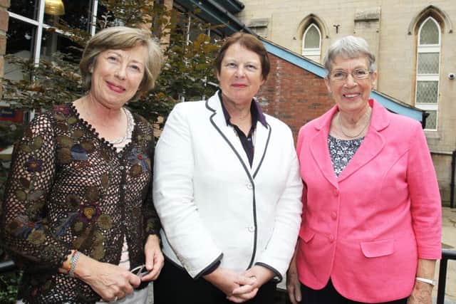 Gainsborough and District Fine Arts Society meeting at the Trinity Arts Centre. Pictured are Jill Horberry, speaker Dr Susan Kay-Williams, and Val Bowser.