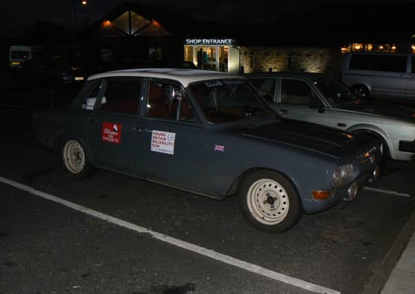 One of the cars that will be taking part in the Round Britain Run