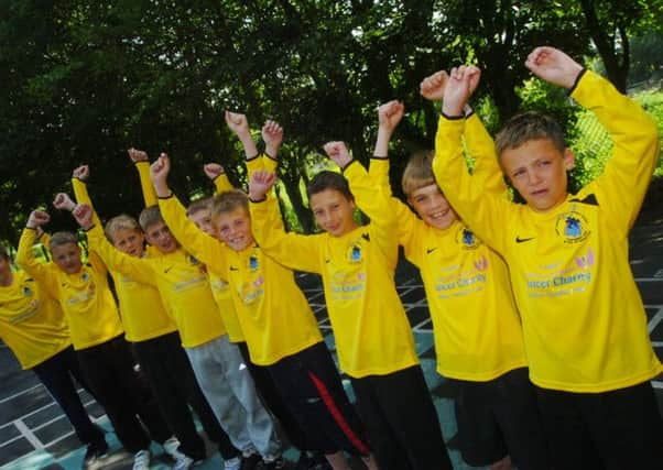Owen Gamble, fourth from right, pictured in 2009 when he won a national title at Wembley with North Leverton Primary School