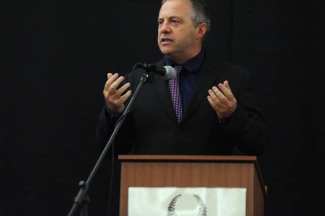 Bassetlaw Games awards night.  Pictured is MP John Mann (w121008-7p)