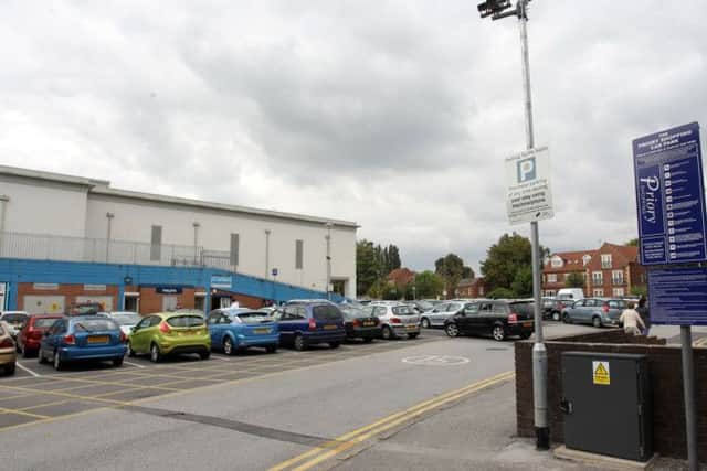 The Priory Centre car park in Worksop.