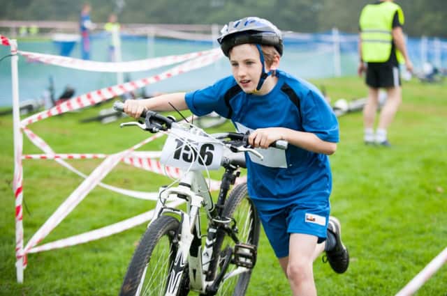 Astley Park in Chorley was host to the Katie Hewison Junior Duathlon.  encouraging young people from the local area to get on their bikes. Chorley 20.09.2014