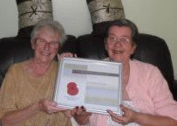 Residents at Elmtree Court in Worksop raised £100 for the British Legion from a raffle
