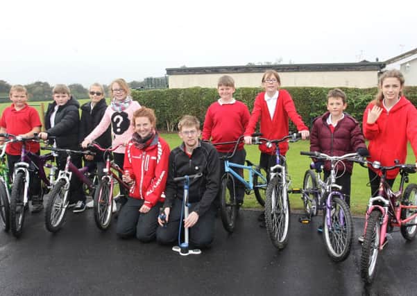 Pupils at Laughton Junior and Infant School took part in bike it to school week.