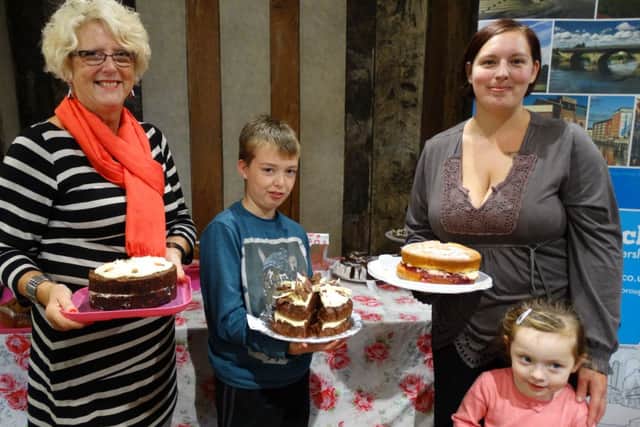 This year's bake off winners, Jackie Summers, Liam Carr and Kat Townsend
