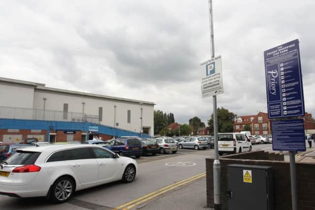 The Priory Centre car park in Worksop.