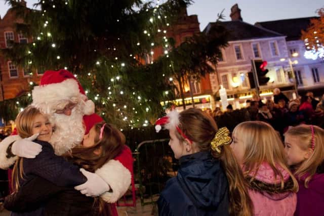 Worksop Town Centre Christmas lights switch on