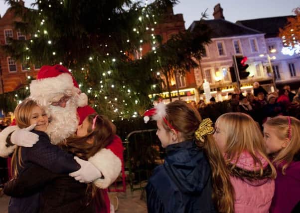 Worksop Town Centre Christmas lights switch on